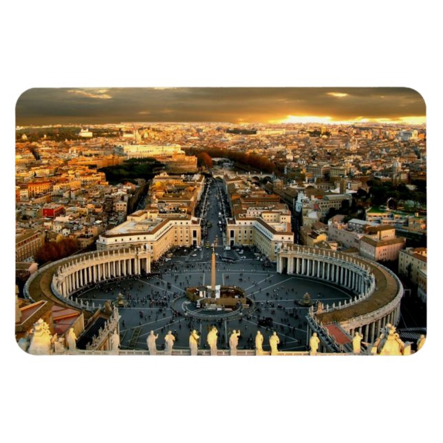Magnet Flexible Saint Pierre du Vatican Carré (Horizontal)