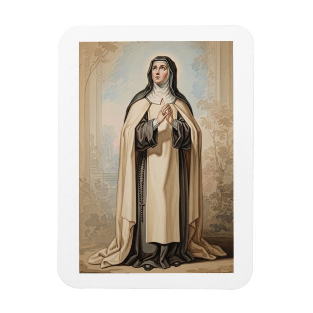 Magnet Flexible Saint Teresa of Avila, Catholic Saint Art (Vertical)