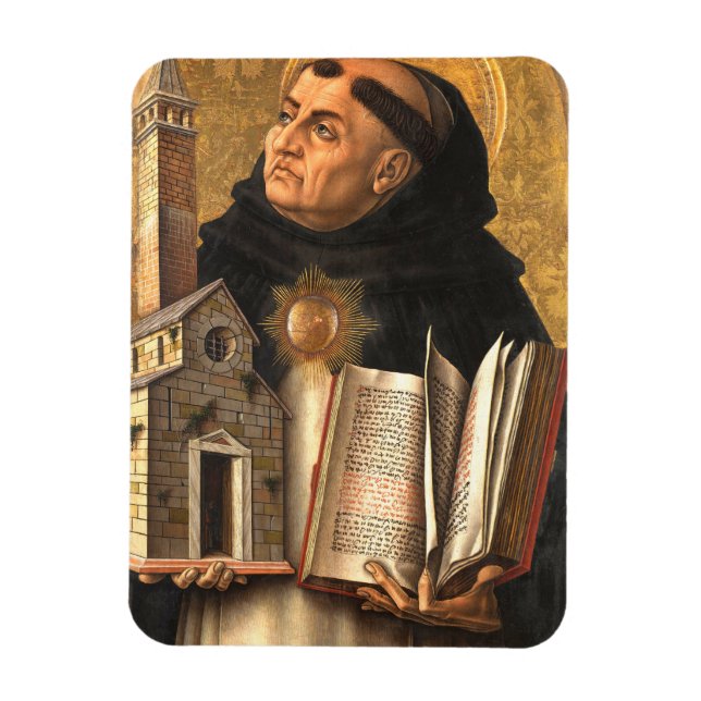 Magnet Flexible Saint Thomas d'Aquin Docteur de la Vérité (Vertical)