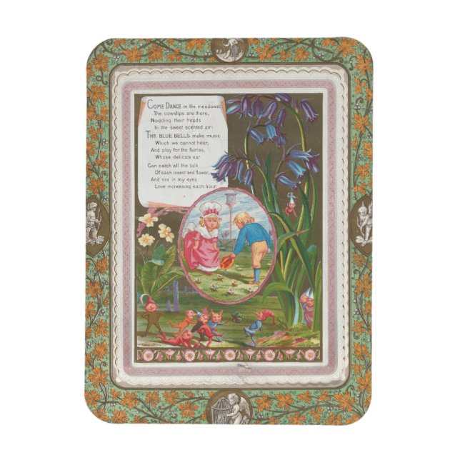 Magnet Flexible Saint-Valentin Antique Mignon Capricieux, Kate Gre (Vertical)