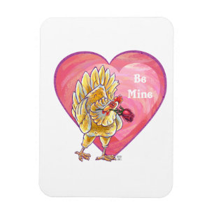 Magnet Flexible Saint-Valentin au poulet