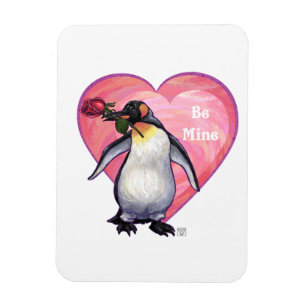 Magnet Flexible Saint-Valentin Penguin