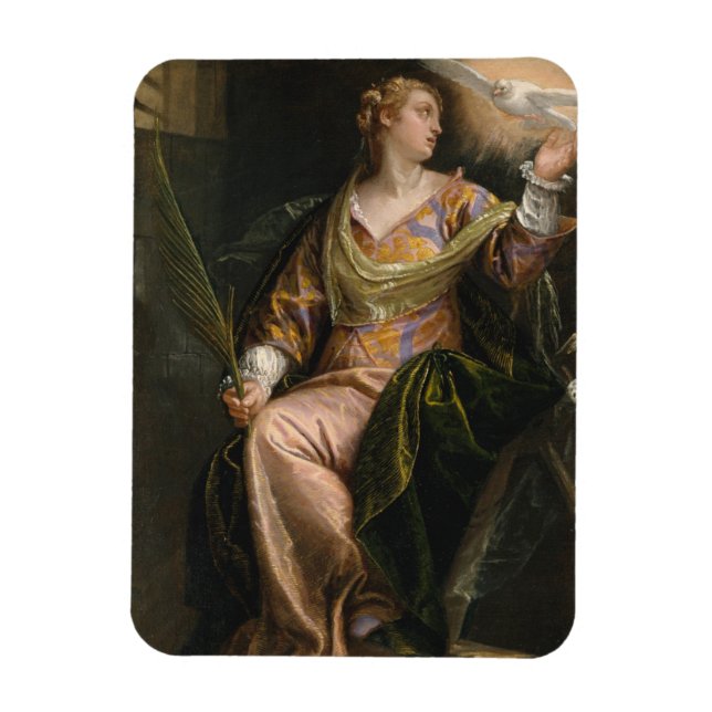 Magnet Flexible Sainte Catherine d'Alexandrie en prison (Vertical)