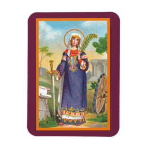 Magnet Flexible Sainte Catherine d'Alexandrie en tenue égyptienne
