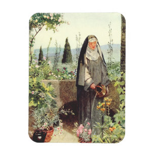 Magnet Flexible Sainte Claire d'Assise : Patronne de la télévision