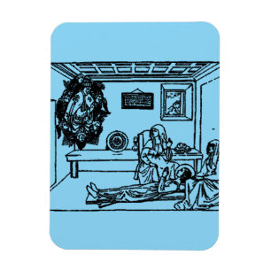 Magnet Flexible Sainte Fina fille chrétienne italienne