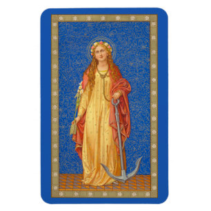 Magnet Flexible Sainte Philomène avec une ancre (SNV 051)
