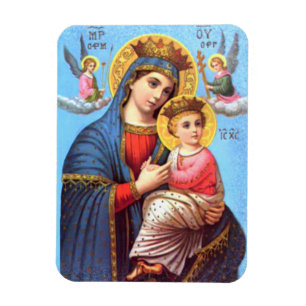 Magnet Flexible Sainte Vierge Marie et Enfant Jésus