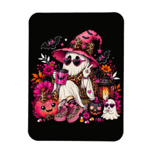 Magnet Flexible Saison effrayante Gentil fantôme en chapeau de sor