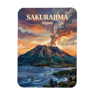 Magnet Flexible Sakurajima Japon