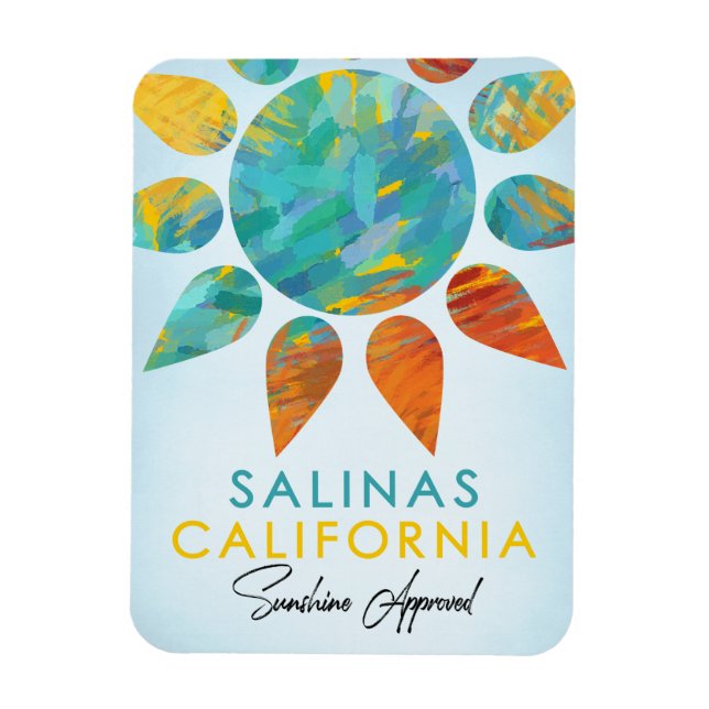 Magnet Flexible Salinas California Sunshine Travel (Vertical)