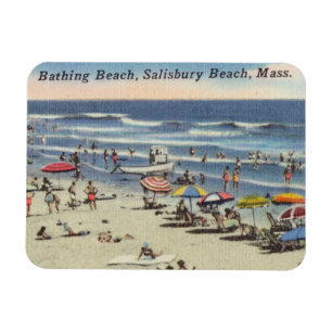 Magnet Flexible Salisbury Beach, MA - Océan Vintage