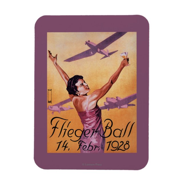 Magnet Flexible Salon de l'aviation à l'affiche du Promo Hotel Wag (Vertical)