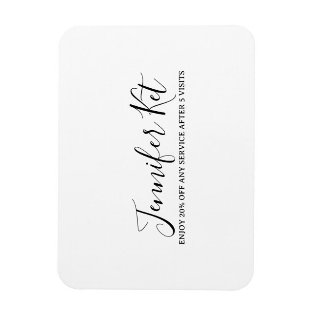 Magnet Flexible Salon spa business discount offer website visits a (Vertical)