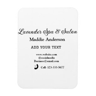 Magnet Flexible salon spa de voyage informations sur les invités p