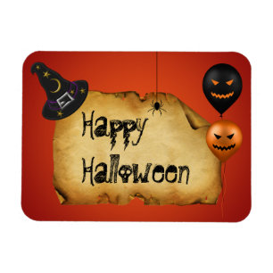 Magnet Flexible Salutation de vieux parchemin d'Halloween