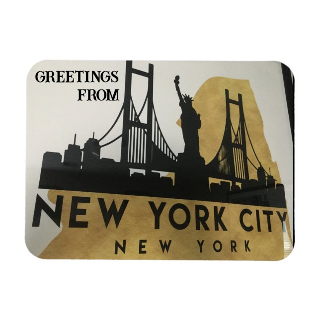 Magnet Flexible Salutations de New York (Horizontal)