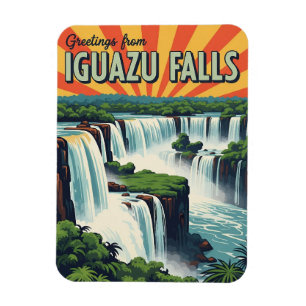 Magnet Flexible Salutations depuis les chutes d'Iguazu