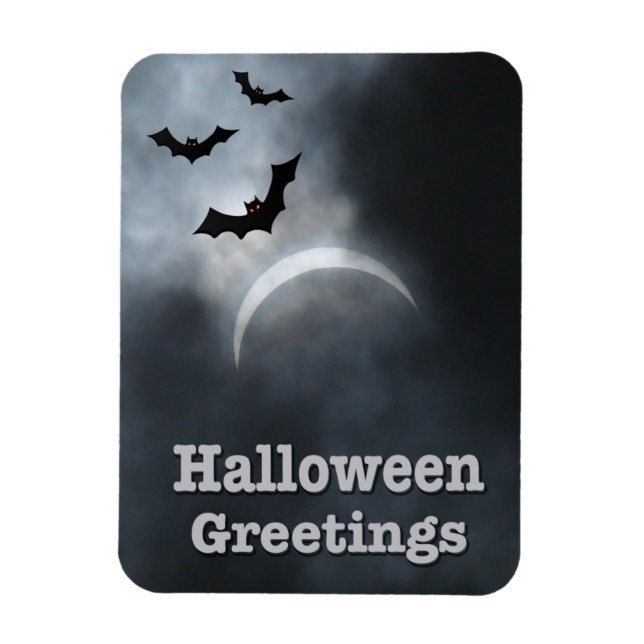 Magnet Flexible Salutations d'Halloween éffrayante Eclipse (Vertical)
