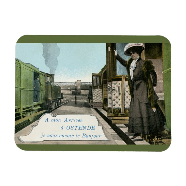 Magnet Flexible Salutations vintages d'Ostenend (Horizontal)