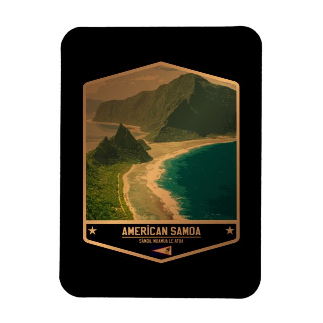 Magnet Flexible Samoa américaines (Vertical)