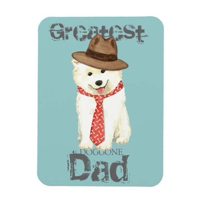 Magnet Flexible Samoyed Papa (Vertical)