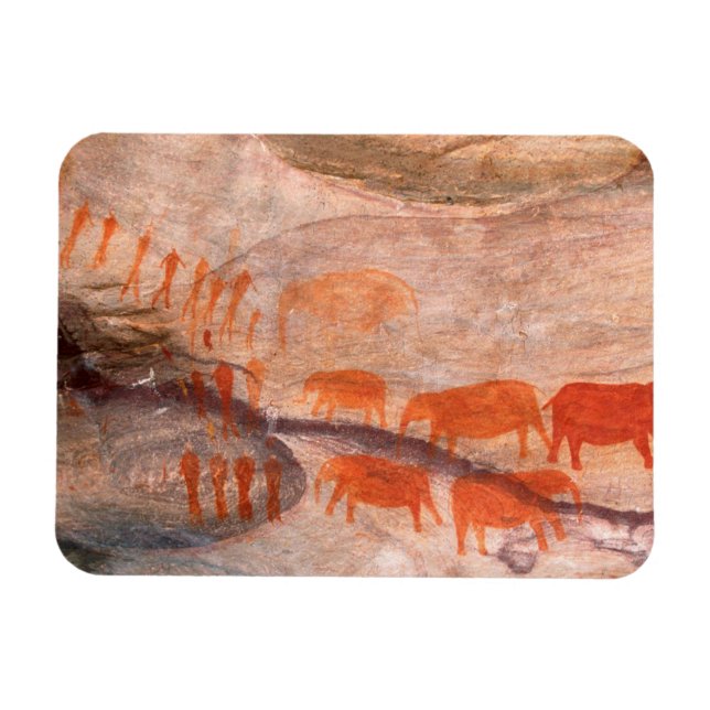 Magnet Flexible San, Art rupestre Bushman, Cederberg Wilderness (Horizontal)