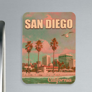 Magnet Flexible San Diego California Vintage Souvenirs 1950