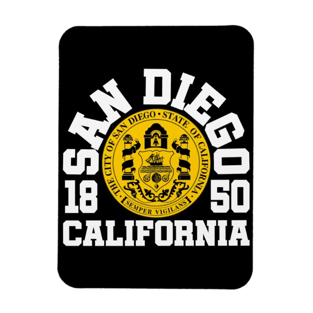 Magnet Flexible San Diego, Californie (Vertical)