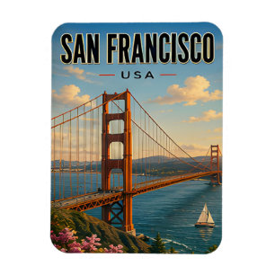 Magnet Flexible San Francisco Californie Golden Gate Paysage