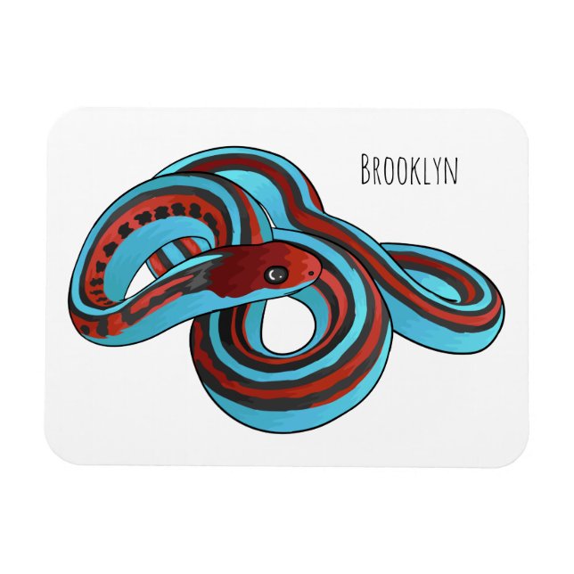 Magnet Flexible San Francisco garter snake (Horizontal)