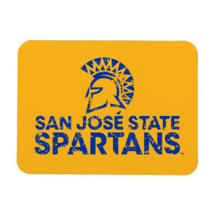 Magnet Flexible San Jose State Spartans Logo Wordmark désorganisé