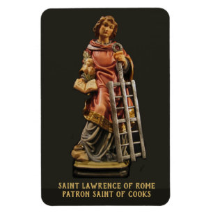Magnet Flexible San Lorenzo de Rome, saint patron des cuisiniers