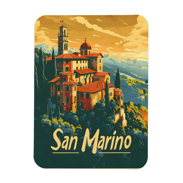 Magnet Flexible San Marino Travel (Vertical)