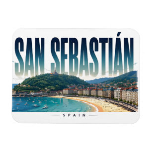 Magnet Flexible San Sebastian Espagne Escapade côtière basque