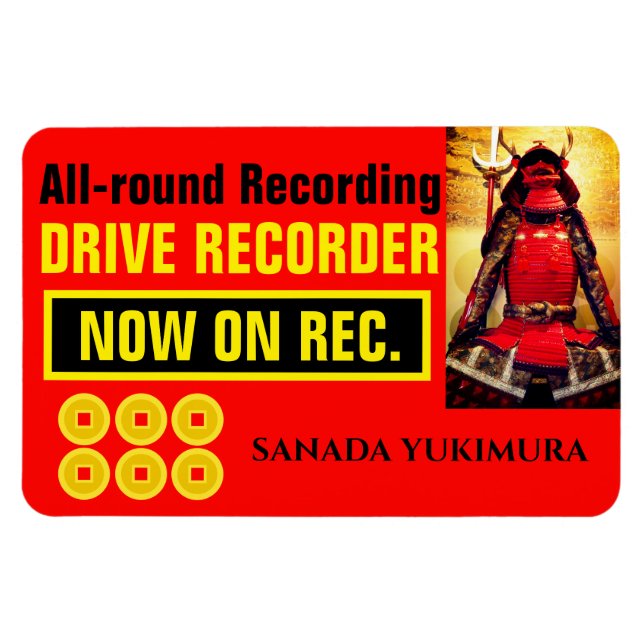 Magnet Flexible SANADA YUKIMURA : Aimant d'avertissement (Horizontal)