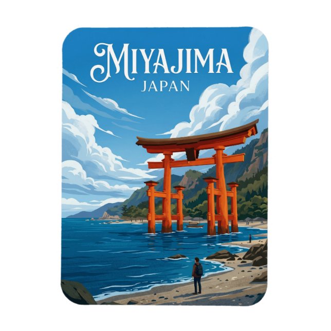 Magnet Flexible Sanctuaire d'Itsukushima Japon (Vertical)
