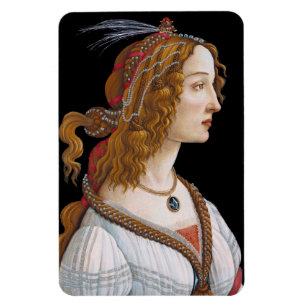 Magnet Flexible Sandro Botticelli - Portrait de Simonetta Vespucci