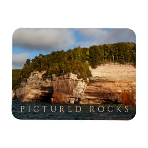 Magnet Flexible Sandstone Bluffs, Lac Supérieur, Rocks Pictures