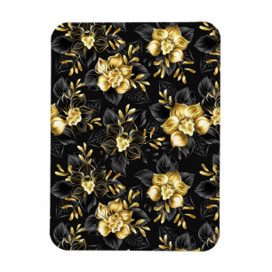 Magnet Flexible Sans couture avec orchidées de bijoux