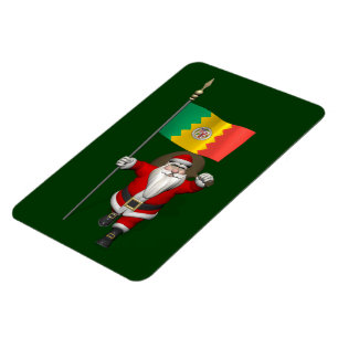 Magnet Flexible Santa Claus Avec L'Enseigne De Los Angeles