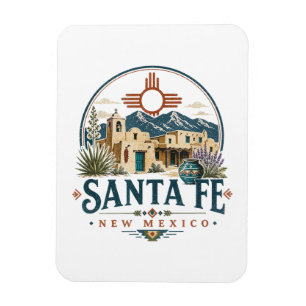 Magnet Flexible Santa Fe Nouveau-Mexique Architecture Adobe Sud-Ou