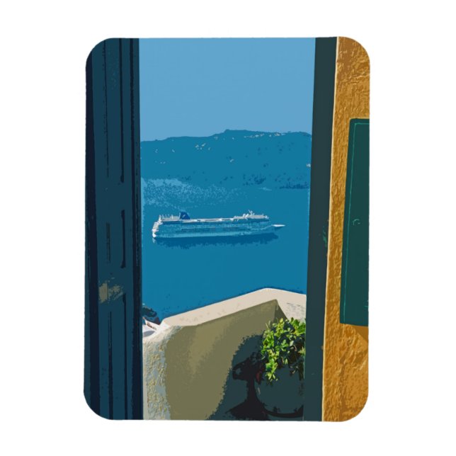Magnet Flexible Santorin, Grèce (Vertical)