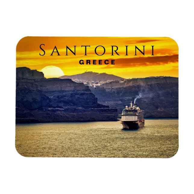 Magnet Flexible Santorin, Grèce (Horizontal)