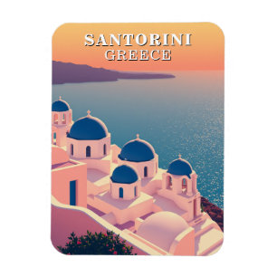 Magnet Flexible Santorin Grèce Souvenir Iconique