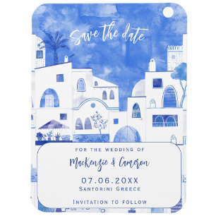 Magnet Flexible Santorini Save The Date Wedding