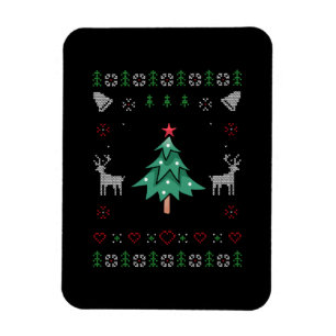 Magnet Flexible Sapin de Noël décoration de Noël laide