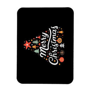 Magnet Flexible Sapin de Noël Joyeux Noël Classique