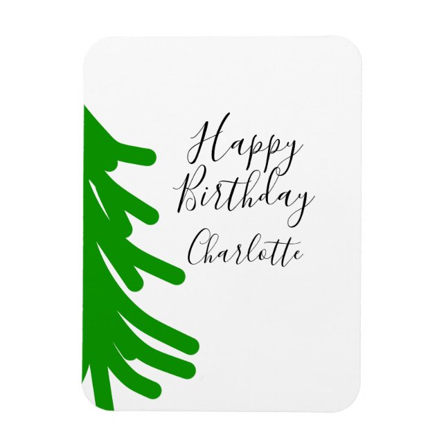 Magnet Flexible Sapin de Noël vert joyeux anniversaire décembre hi (Vertical)