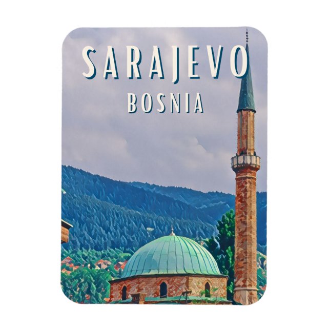 Magnet Flexible Sarajevo, ville historique de- (Vertical)